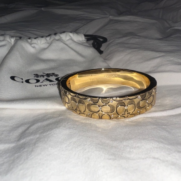 Coach Quilted C Hinged Bangle Bracelet - Picture 4 of 4